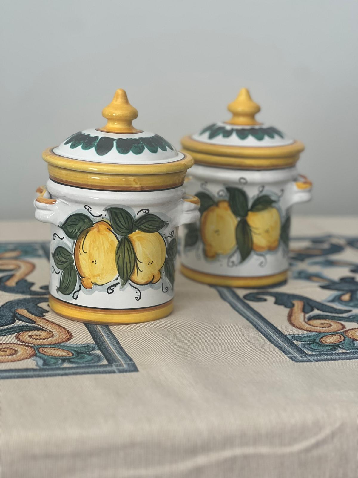 Salt & Sugar Jars – Caltagirone Ceramic