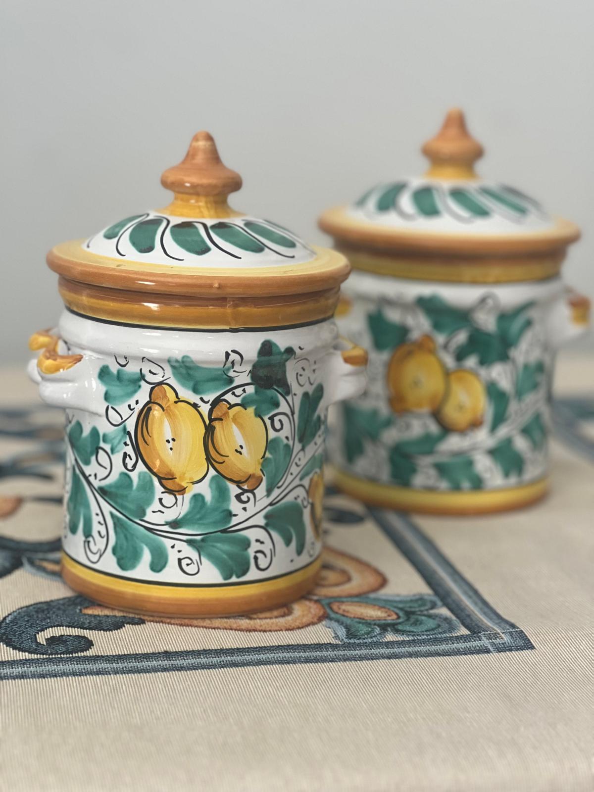 Salt & Sugar Jars – Caltagirone Ceramic