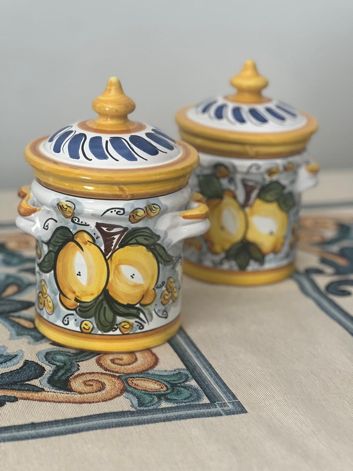 Salt & Sugar Jars – Caltagirone Ceramic